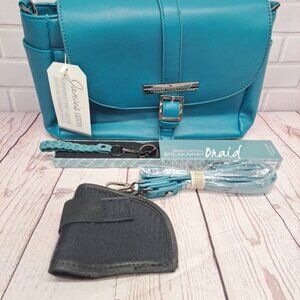 Damsel in Defense Janie's Gotta Concealed Bag & Breakaway Braid Keychain NWT